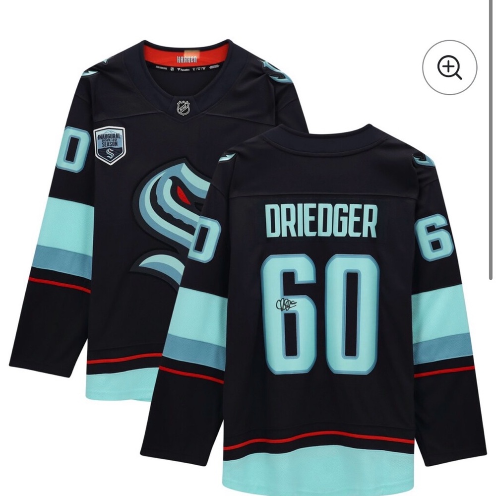 Autographed Seattle Kraken Chris Driedger Jersey